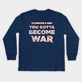 Rambo War Quotes Kids Long Sleeve T-Shirt